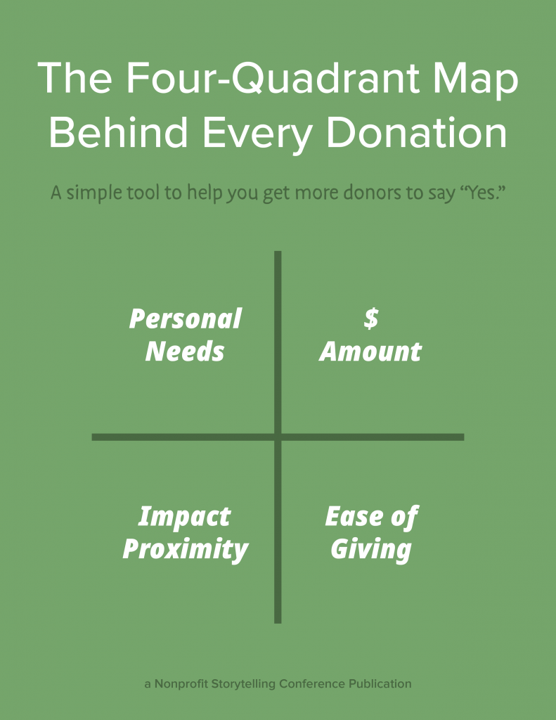 4 quadrant map behind every donation